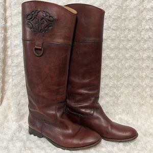 Frye Melissa pull on tall boots. Size 11